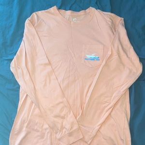 Coral Southern Tide Long Sleeve Shirt